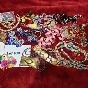 Jewelry Lot Vintage to Modern: Wearable, Fixable and Craft - Two Pounds! Lot 103